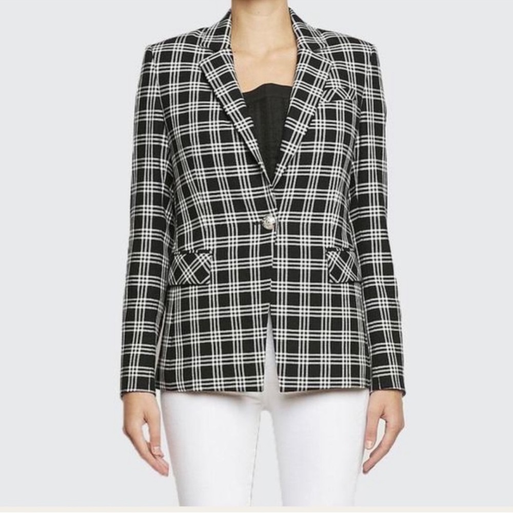 Veronica Beard Lydia Lyda Plaid Dickey Jacket Blazer 6